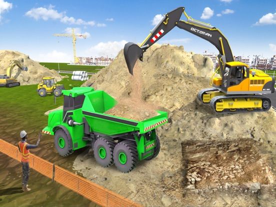 Construction Excavator Game 3d App Screenshot
