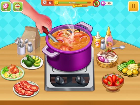 Cooking Hot Kitchen Crush game screenshot
