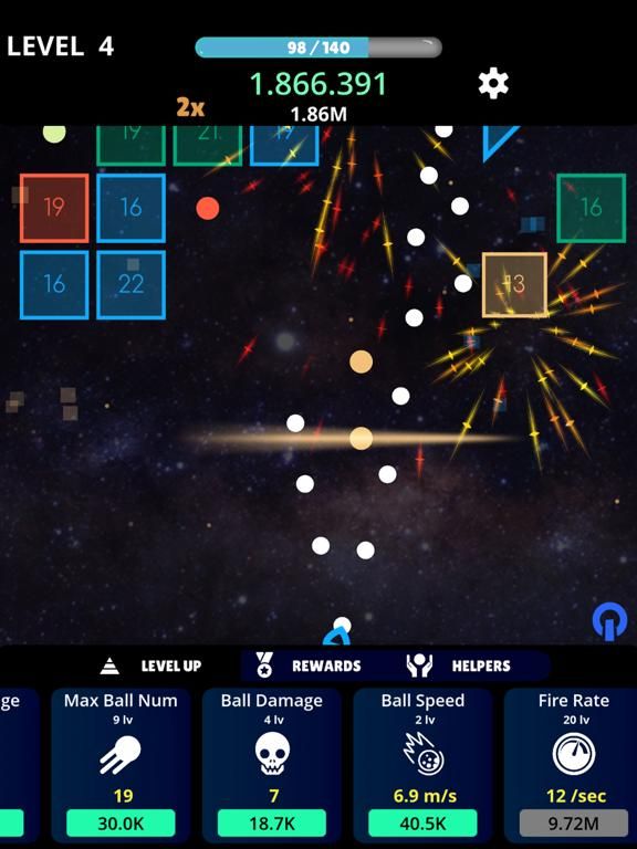 Cosmic Bricks game screenshot