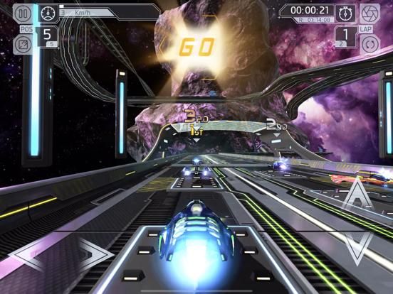Cosmic Challenge: The best free online spaceship race game game screenshot
