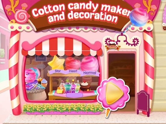 Cotton Candy Maker And Decoration game screenshot
