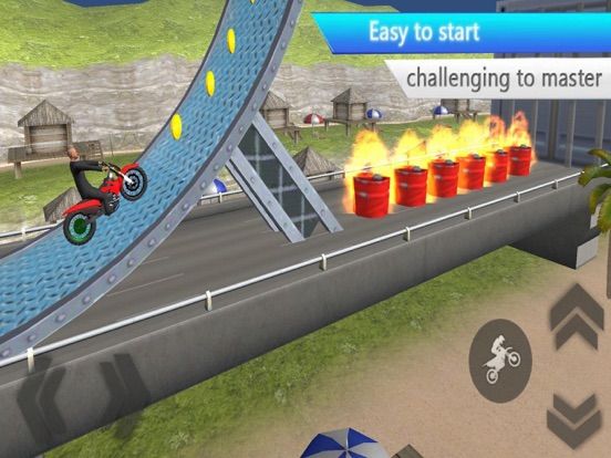 Crazy Bike Trail Rivals game screenshot