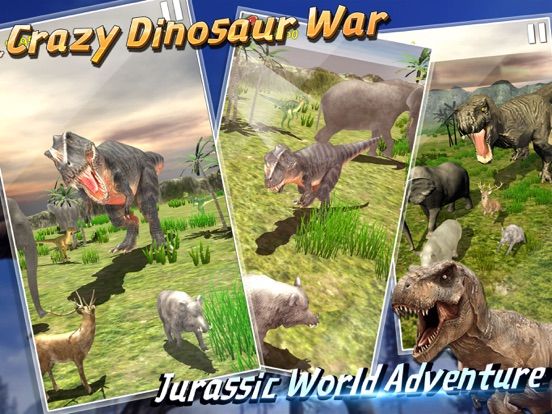 Crazy Dinosaur War App Screenshot