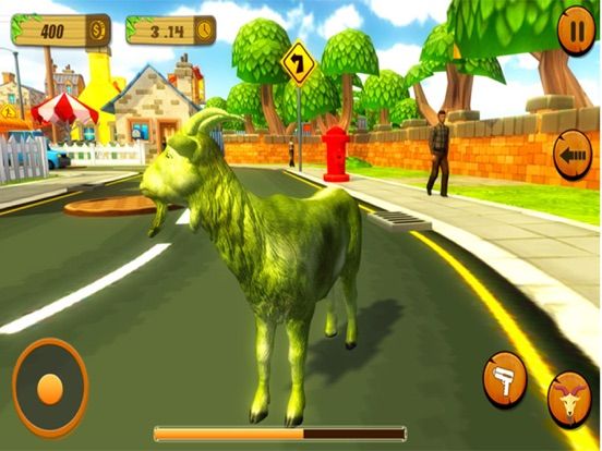 Crazy Goat Simulator Game 2017 game screenshot