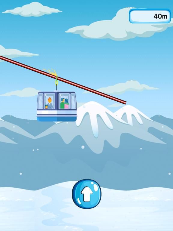 Crazy Ski Lift game screenshot