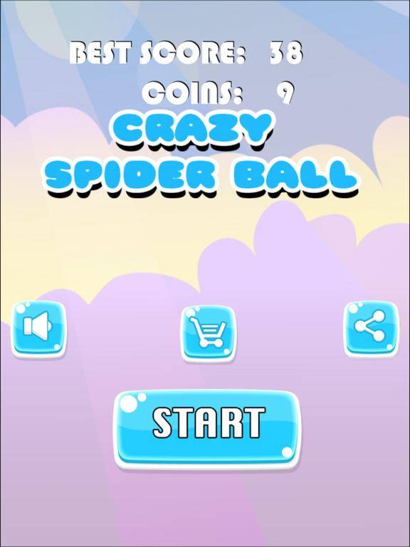 Crazy Spider Ball Rolling Sky game screenshot