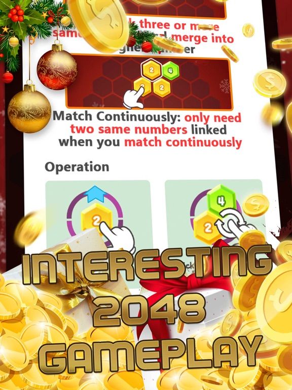 Crazy Xmas 2048 App Screenshot
