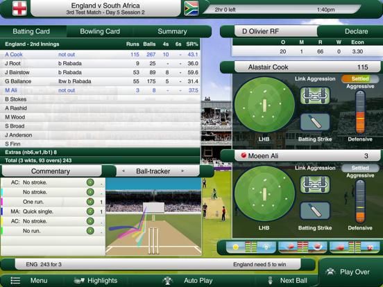 Cricket Captain 2017 game screenshot