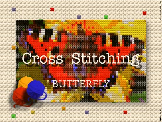 Cross Stitching Butterfly game screenshot