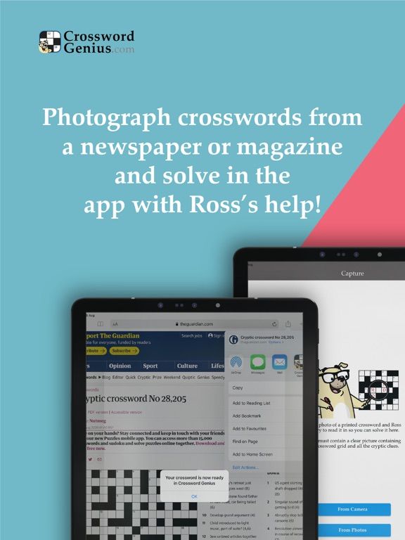 Crossword Genius App Screenshot