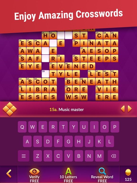 Crossword Masters App Screenshot