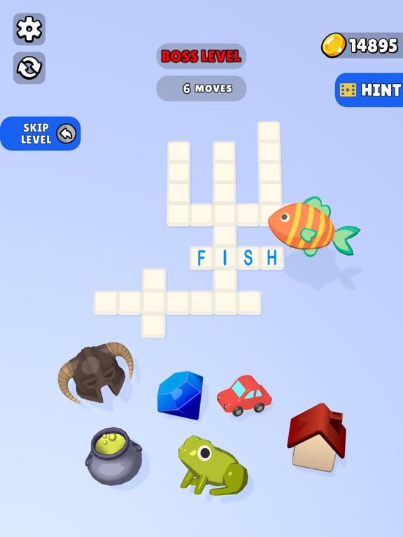 Crossword Puzzle 3D game screenshot