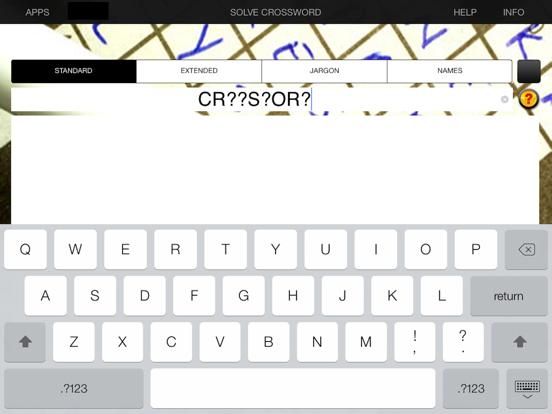 Crossword Solver game screenshot