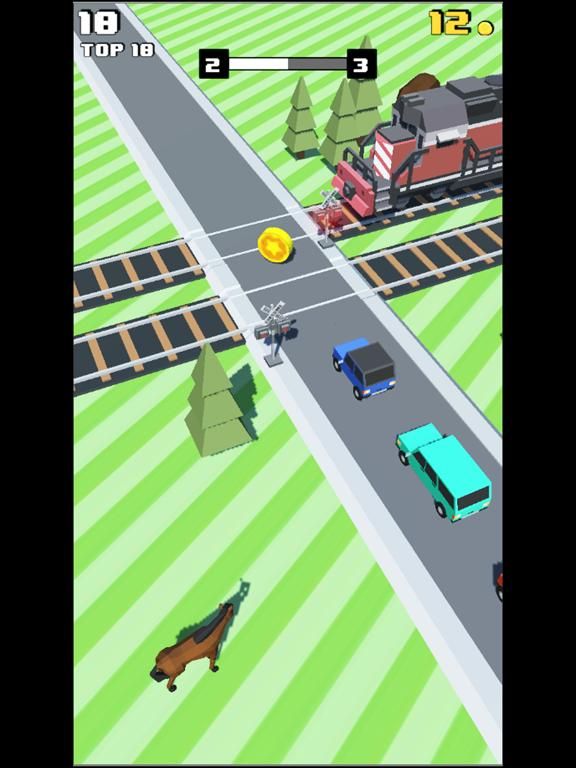 Crossy Tracks 3D game screenshot