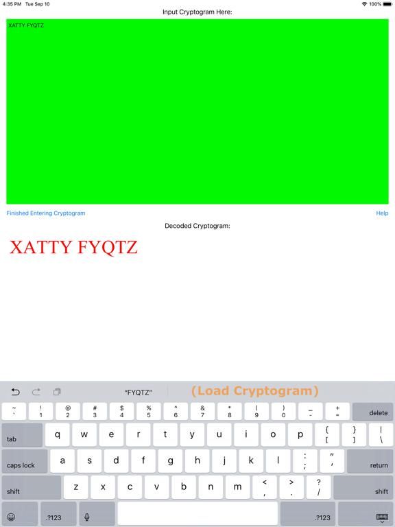 Cryptogram-Assistant game screenshot