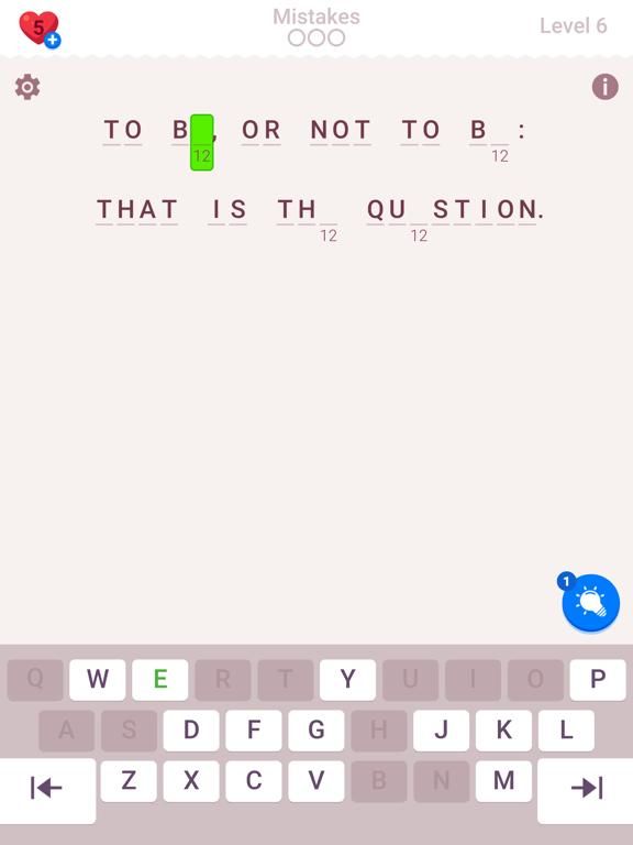 Cryptogram: Word Brain Puzzle game screenshot
