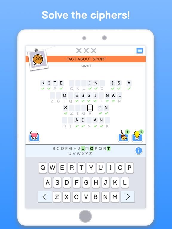 Cryptogram Words Master game screenshot