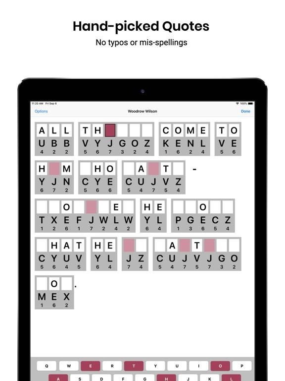 Cryptograms by Puzzle Baron game screenshot