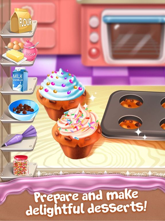 Cupcake Food Maker Cooking Game for Kids game screenshot