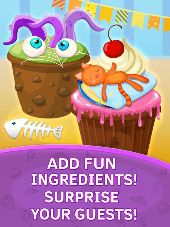 Cupcake Kids Food Games. Premium App Screenshot