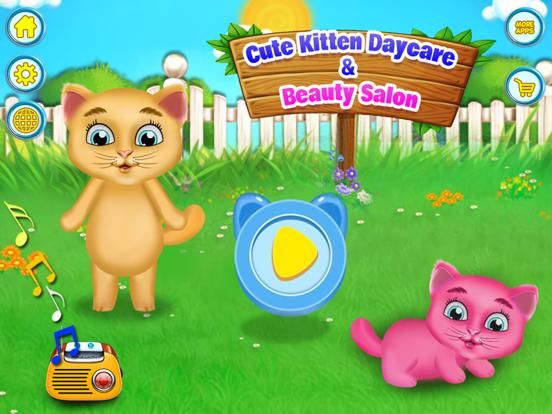 Cute Kitten Daycare & Beauty Salon game screenshot