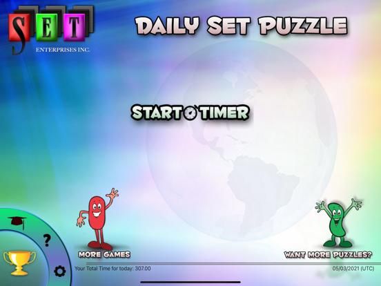 Daily SET Puzzle game screenshot