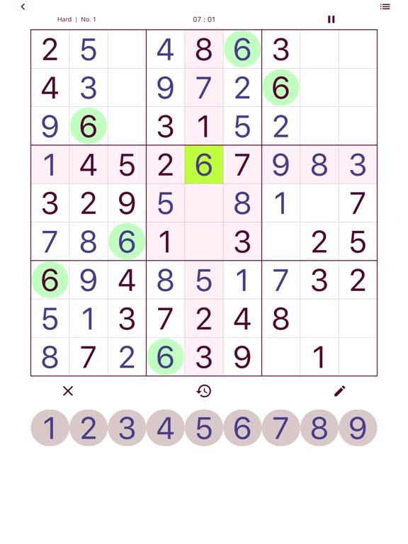 Daily Sudoku game screenshot