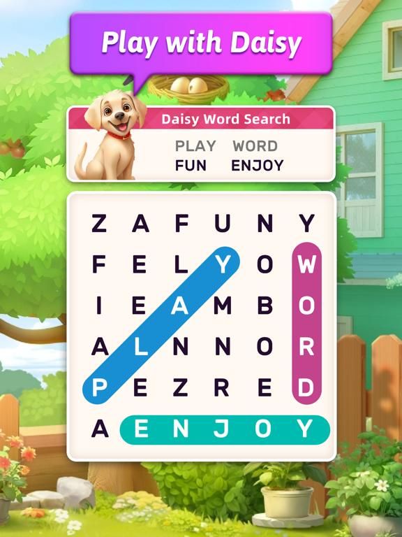 Daisy Word Search game screenshot
