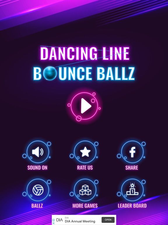 Dancing Line Bounce Ballz game screenshot