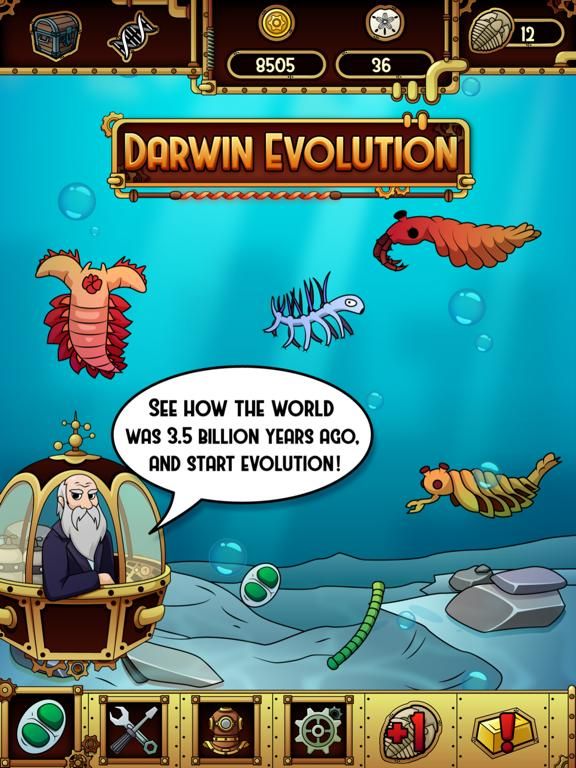 Darwin Evolution game screenshot