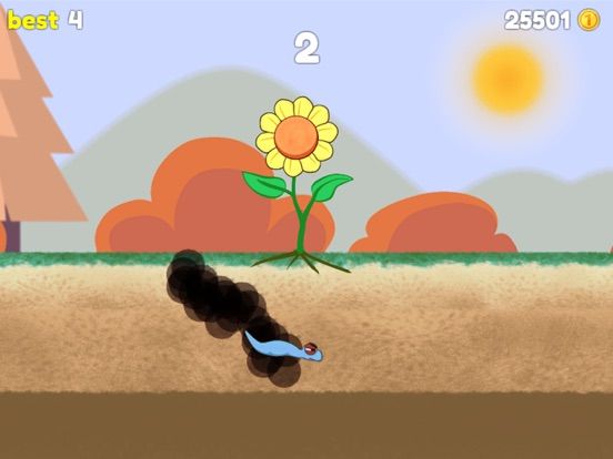 Dashy Worm Adventures game screenshot