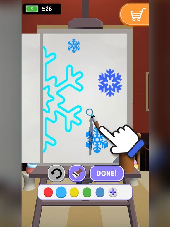 Decalcomanie Gallery game screenshot