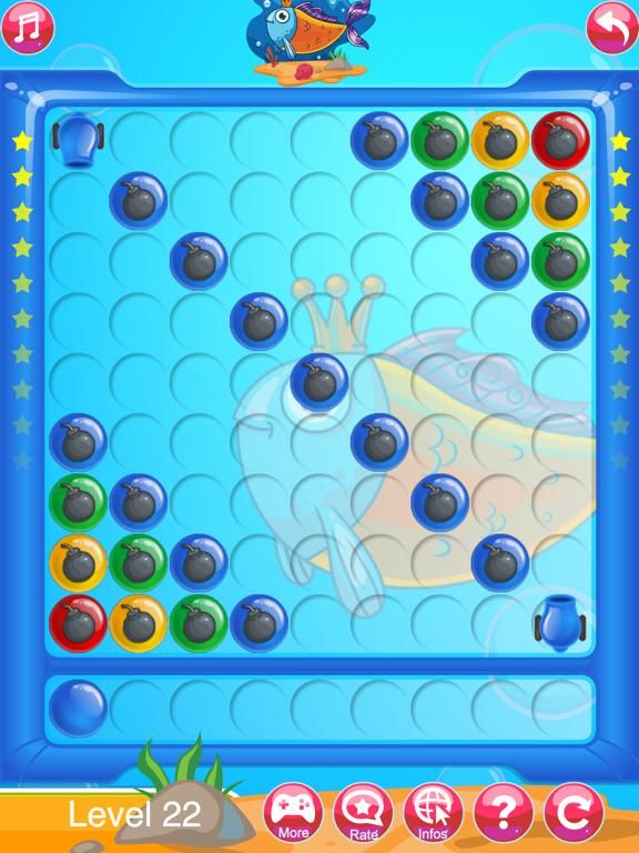 Deep sea Fish Bubble game screenshot