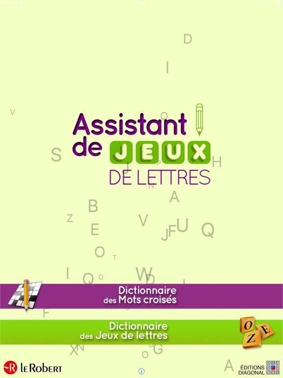 Dictionnaire de mots croisés et de jeux de lettres Le Robert game screenshot
