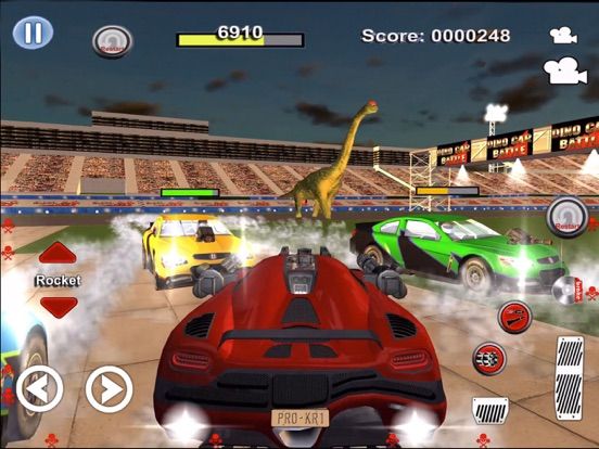 Dino Car Battle game screenshot