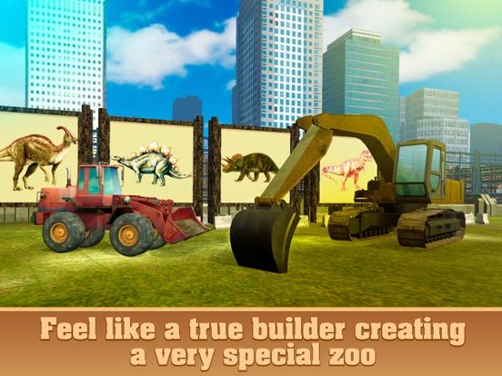 Dinosaur Park Building Simulator 3D App Screenshot