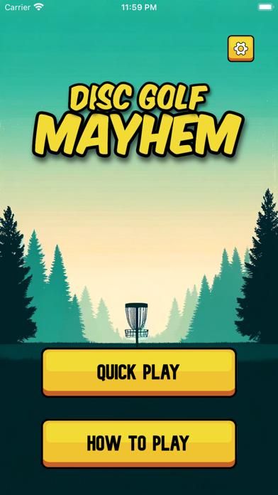 Disc Golf Mayhem game screenshot