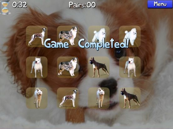 Dog Pairs game screenshot