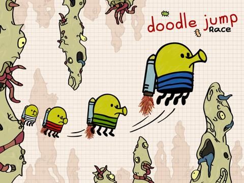 Doodle Jump Race game screenshot