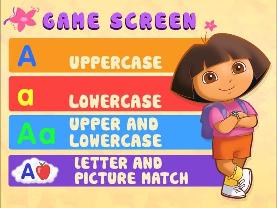 Dora’s Skywriting ABC’s (a preschool learning game by Nickelodeon) game screenshot