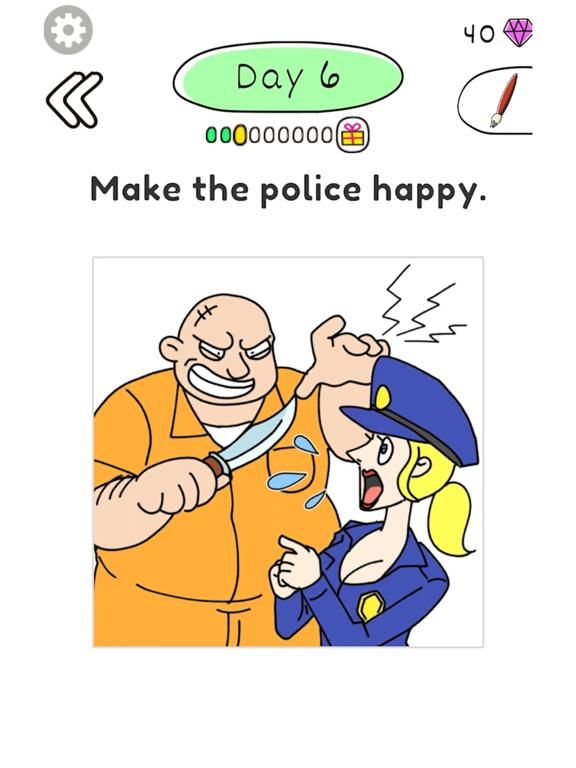 Draw Happy Police! App Screenshot