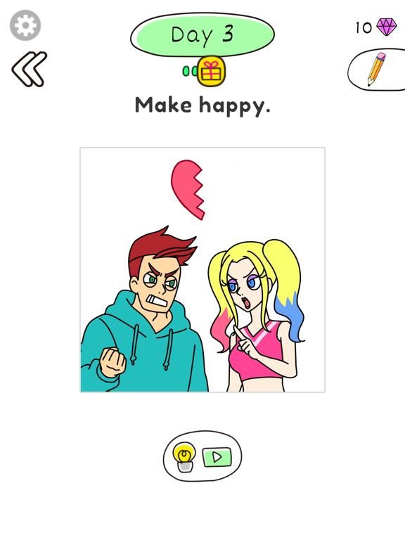 Draw Happy Queen game screenshot