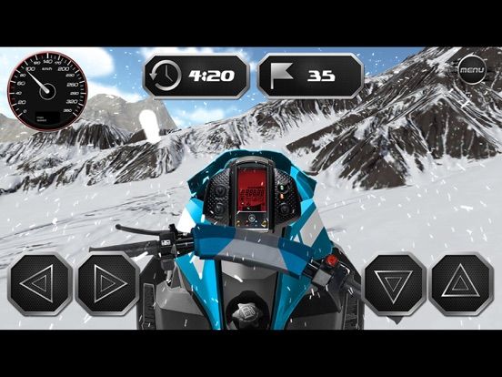 Drive Snowmobile 3D Simulator game screenshot