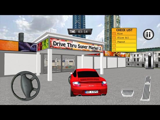 Drive Thru Super-Market: Modern City Car Shopping 3D game screenshot