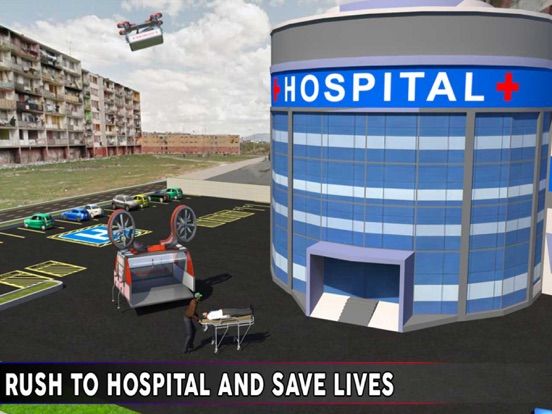 Drone Ambulance Simulator: Helicopter Rescue Pilot game screenshot