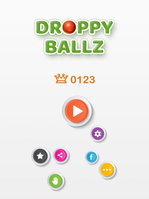 Droppy Ballz Falling Down App Screenshot