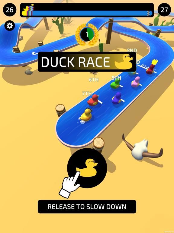 Duck Race game screenshot