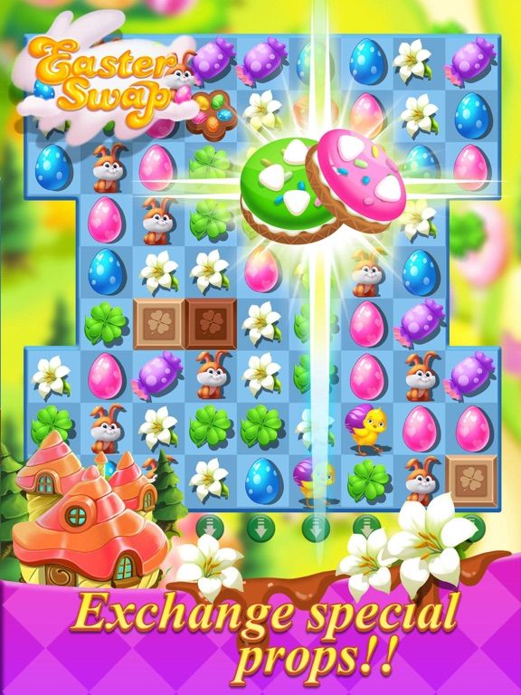 Easter Swap -Bunny & egg match 3 games game screenshot
