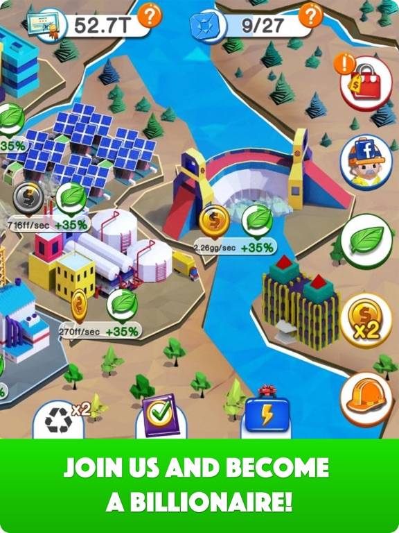 Energy Billionaire App Screenshot