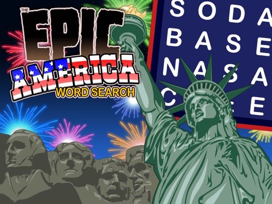 Epic America Word Search game screenshot